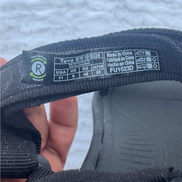 Teva Black Women's Sandals - Picture 5 of 5